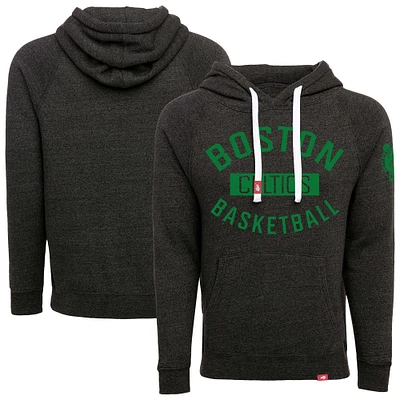 Unisex Sportiqe  Black Boston Celtics Olsen Tri-Blend Pullover Hoodie
