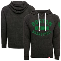 Unisex Sportiqe  Black Boston Celtics Olsen Tri-Blend Pullover Hoodie