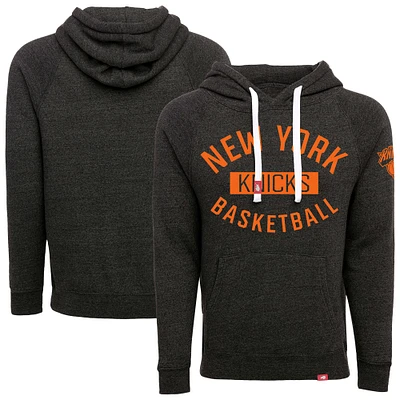 Unisex Sportiqe  Black New York Knicks Olsen Tri-Blend Pullover Hoodie