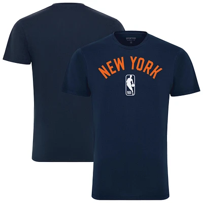 Unisex Sportiqe  Navy New York Knicks  Bingham T-Shirt
