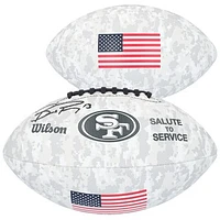 Brock Purdy San Francisco 49ers Autographed Wilson 2024 Salute To Service Football