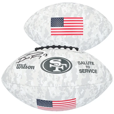 Brock Purdy San Francisco 49ers Autographed Wilson 2024 Salute To Service Football