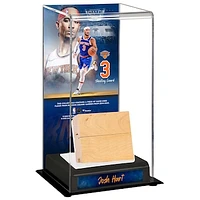 Josh Hart New York Knicks Sublimated Tall Display Case with Piece of Madison Square Garden Game-Used Court from 2014-2023 and Image