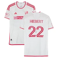 Kyle Hiebert St. Louis City SC Autographed Match-Used #22 White adidas Jersey from the 2024 MLS Season - Size L