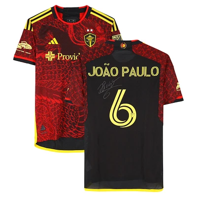 Joao Paulo Seattle Sounders FC Autographed Match-Used #6 Red adidas Jersey from the 2024 MLS Season - Size M