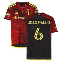 Joao Paulo Seattle Sounders FC Autographed Match-Used #6 Red adidas Jersey from the 2024 MLS Season - Size M