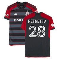 Raoul Petretta Toronto FC Autographed Match-Used #28 Black adidas Jersey from the 2024 MLS Season - Size M