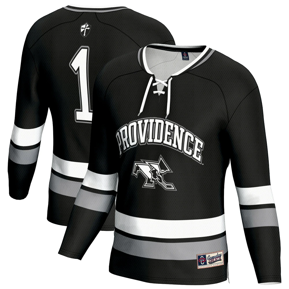 Youth GameDay Greats Black Providence Friars Lightweight Fashion Men's Hockey Jersey