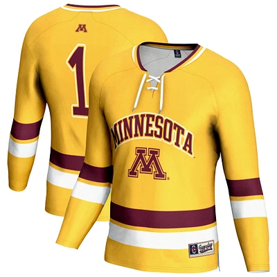 Unisex GameDay Greats #1 Gold Minnesota Golden Gophers Lightweight Women's Hockey Jersey