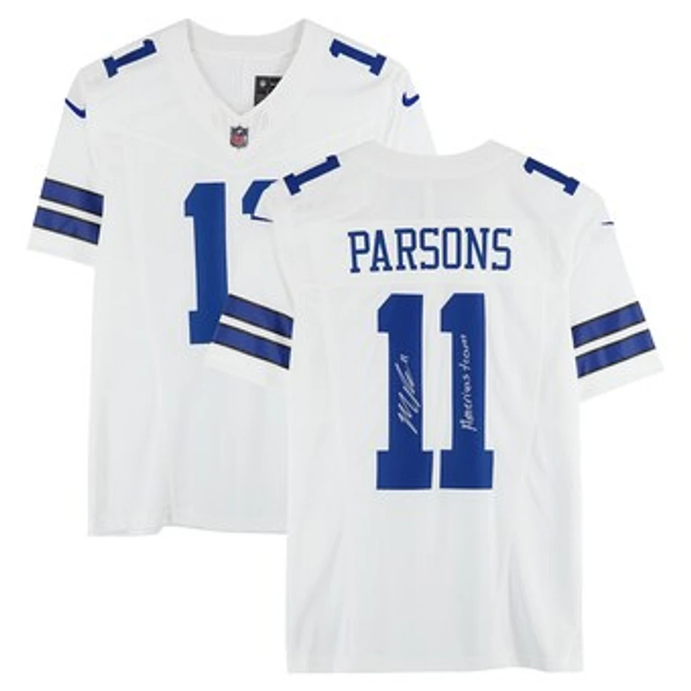 Micah Parsons Dallas Cowboys Autographed White Nike Limited Jersey with "America's Team" Inscription