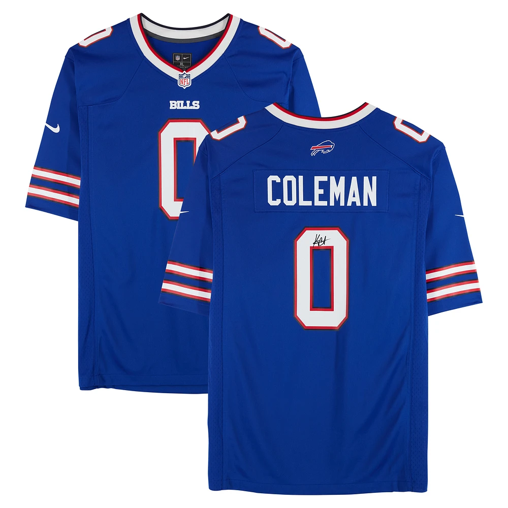 Keon Coleman Buffalo Bills Autographed Royal Nike Game Jersey