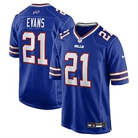 Men's Nike Darrynton Evans  Royal Buffalo Bills Team Game Jersey