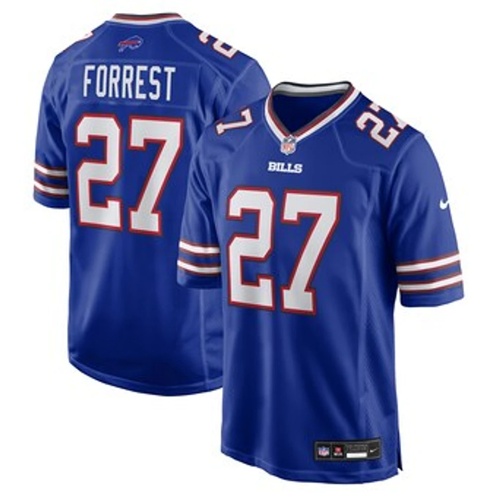 Men's Nike Darrick Forrest  Royal Buffalo Bills Team Game Jersey