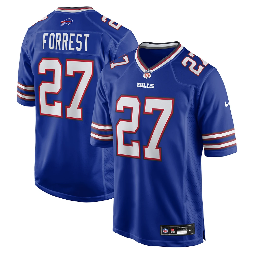 Men's Nike Darrick Forrest Royal Buffalo Bills Team Game Jersey