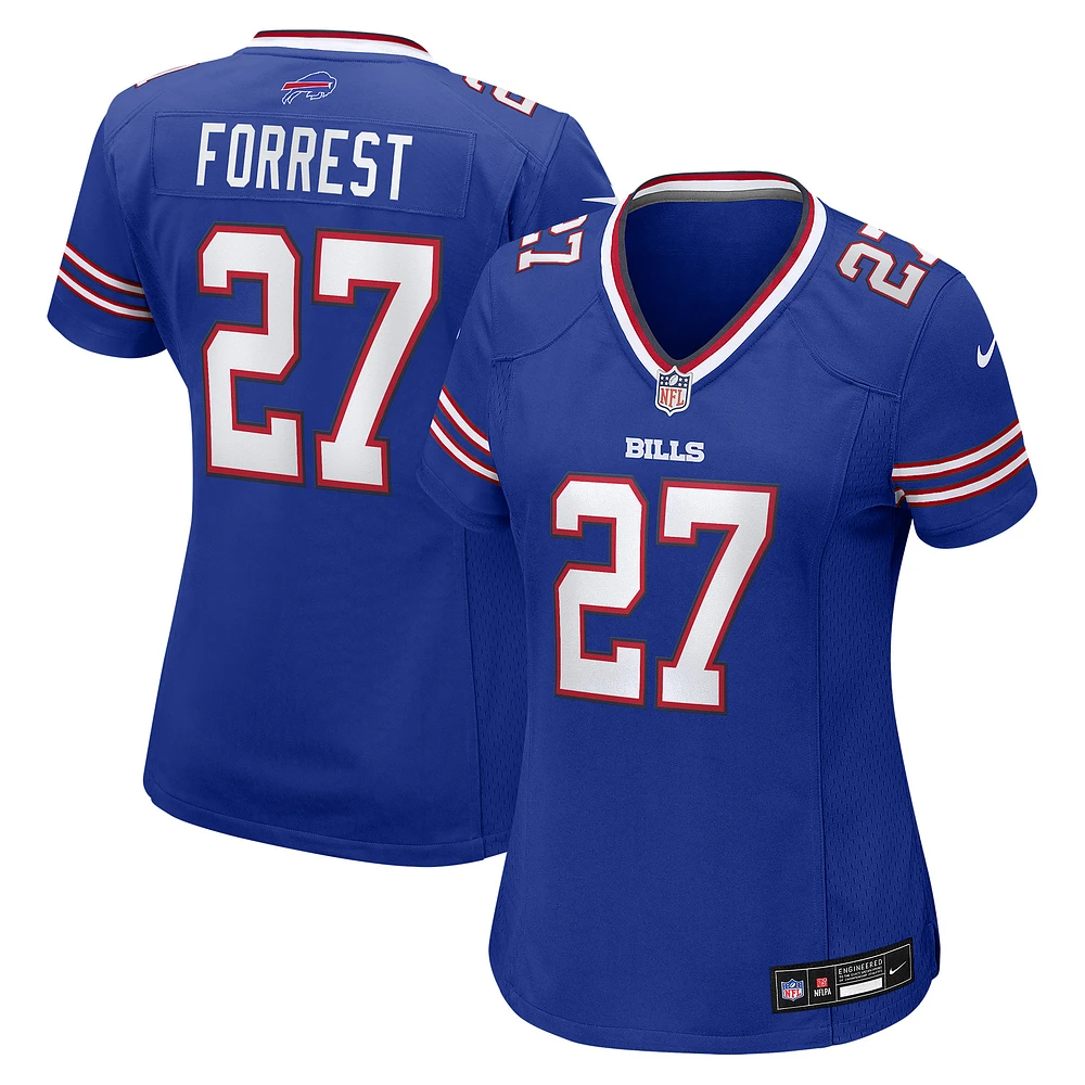 Women's Nike Darrick Forrest Royal Buffalo Bills Team Game Jersey