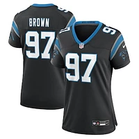 Women's Nike Bobby Brown  Black Carolina Panthers Team Game Jersey