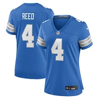 Women's Nike D.J. Reed  Blue Detroit Lions Team Game Jersey