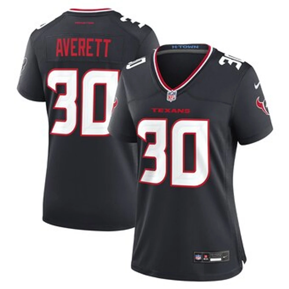 Women's Nike Anthony Averett  Navy Houston Texans Team Game Jersey