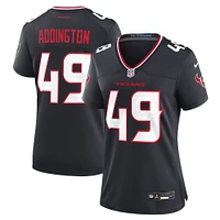 Women's Nike Tucker Addington  Navy Houston Texans Team Game Jersey