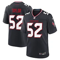 Men's Nike Darrell Taylor  Navy Houston Texans Team Game Jersey