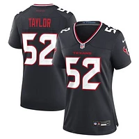 Women's Nike Darrell Taylor  Navy Houston Texans Team Game Jersey