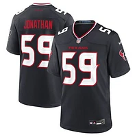 Men's Nike Kingsley Jonathan  Navy Houston Texans Team Game Jersey