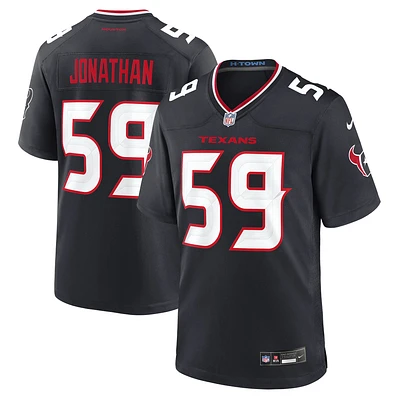 Men's Nike Kingsley Jonathan  Navy Houston Texans Team Game Jersey