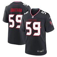 Men's Nike Kingsley Jonathan  Navy Houston Texans Team Game Jersey