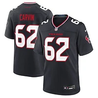 Men's Nike Jerome Carvin  Navy Houston Texans Team Game Jersey