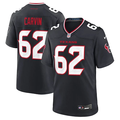 Men's Nike Jerome Carvin  Navy Houston Texans Team Game Jersey