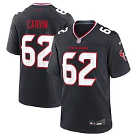 Men's Nike Jerome Carvin  Navy Houston Texans Team Game Jersey