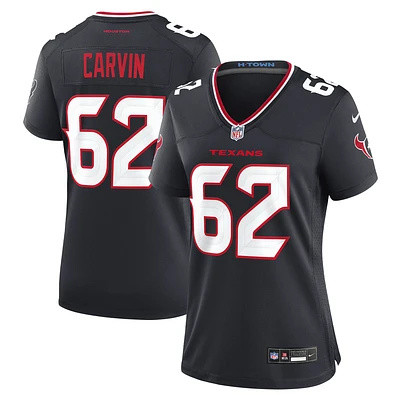 Women's Nike Jerome Carvin  Navy Houston Texans Team Game Jersey
