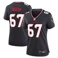 Women's Nike Ed Ingram  Navy Houston Texans Team Game Jersey