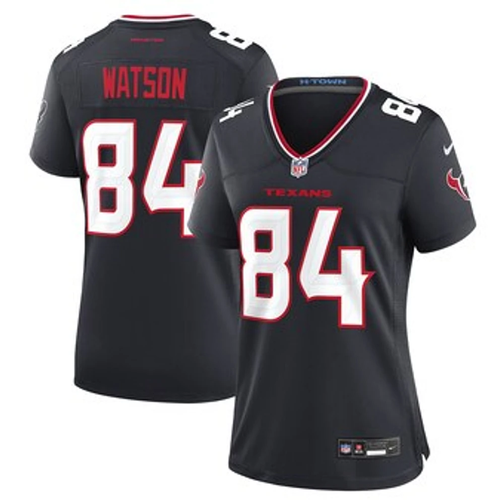 Women's Nike Justin Watson  Navy Houston Texans Team Game Jersey