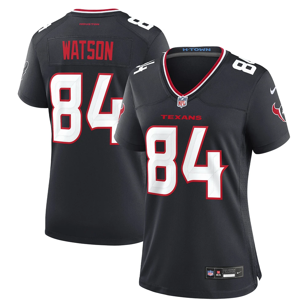 Women's Nike Justin Watson Navy Houston Texans Team Game Jersey