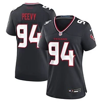 Women's Nike Jayden Peevy  Navy Houston Texans Team Game Jersey