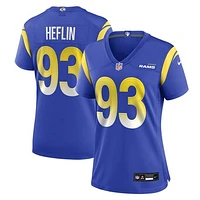 Women's Nike Jack Heflin  Royal Los Angeles Rams Team Game Jersey