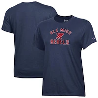 Women's Champion Navy Ole Miss Rebels Core T-Shirt
