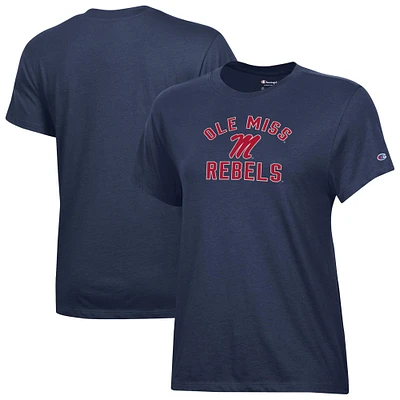 Women's Champion Navy Ole Miss Rebels Core T-Shirt