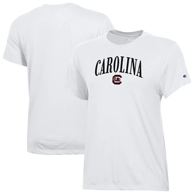 Women's Champion White South Carolina Gamecocks Core T-Shirt