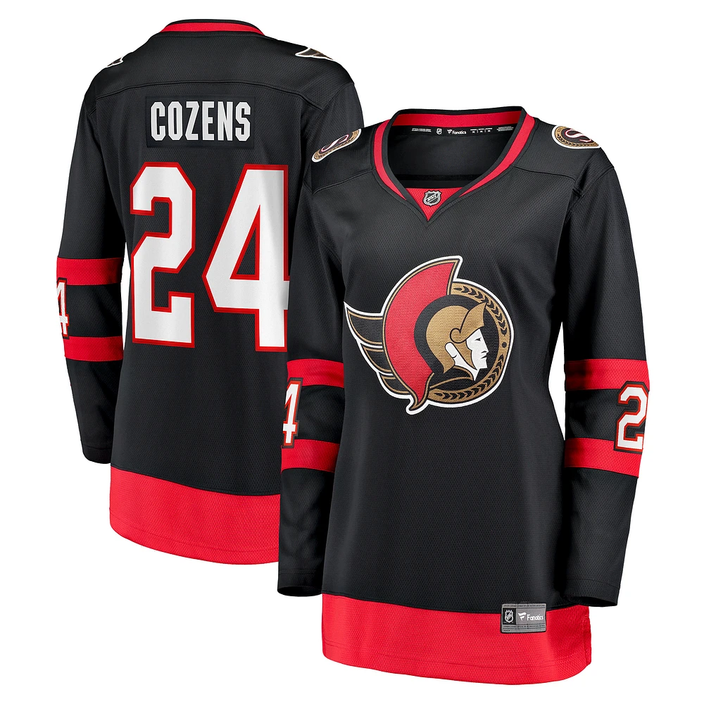 Women's Fanatics Dylan Cozens Black Ottawa Senators Home Breakaway Player Jersey