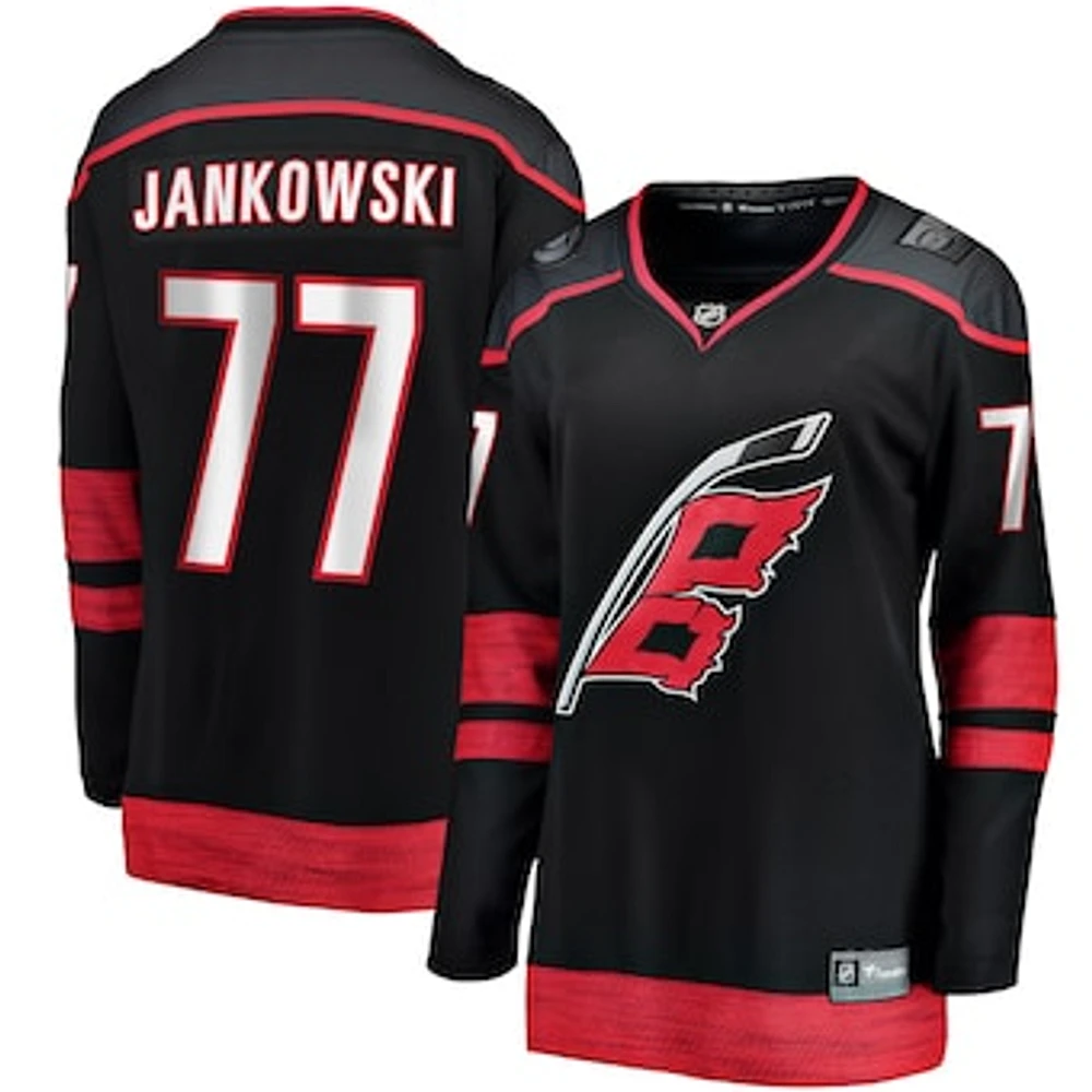 Women's Fanatics Mark Jankowski Black Carolina Hurricanes Home Breakaway Player Jersey