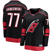 Women's Fanatics Mark Jankowski Black Carolina Hurricanes Home Breakaway Player Jersey