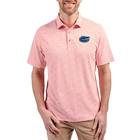 Men's Cutter & Buck  Orange Florida Gators Virtue Eco Pique Botanical Print Recycled DryTec Polo
