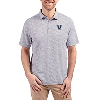 Men's Cutter & Buck  Navy Villanova Wildcats Virtue Eco Pique Botanical Print Recycled DryTec Polo