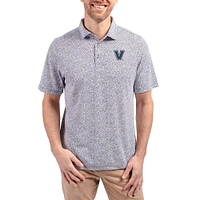 Men's Cutter & Buck  Navy Villanova Wildcats Virtue Eco Pique Botanical Print Recycled DryTec Polo