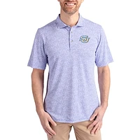 Men's Cutter & Buck  Blue Southern University Jaguars Virtue Eco Pique Botanical Print Recycled DryTec Polo