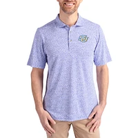 Men's Cutter & Buck  Blue Southern University Jaguars Virtue Eco Pique Botanical Print Recycled DryTec Polo