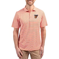 Men's Cutter & Buck Texas-Rio Grande Valley Vaqueros Virtue Eco Pique Stripe Recycled DryTec Polo