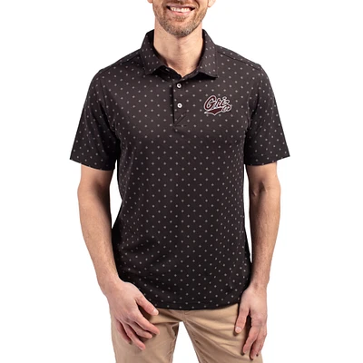 Men's Cutter & Buck Montana Grizzlies Virtue Eco Pique Tile Print Recycled DryTec Polo